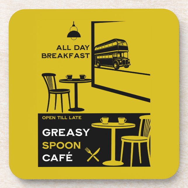 Posavasos Desayuno inglés Greasy Spoon (Frente)