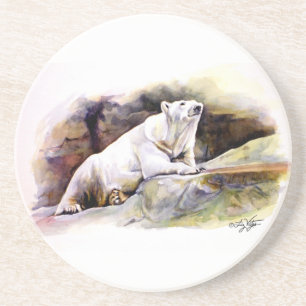 Posavasos Descanso de la escoria del oso polar
