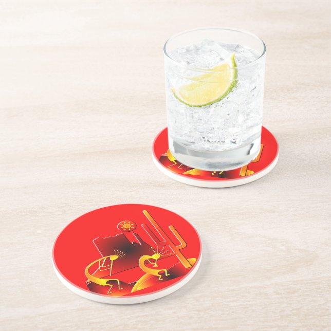 Posavasos Desert Kokopelli (Lado)