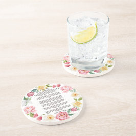 Posavasos Desiderata Peonies and Daffodils de Max Ehrmann