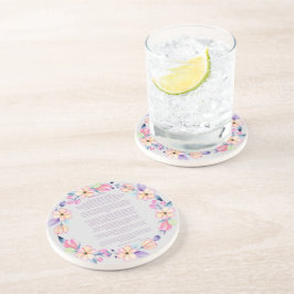 Posavasos Desiderata Wreath Púrpura Rosa