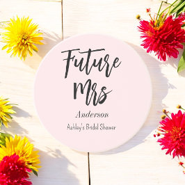 Posavasos Despedida de soltera Future Mrs Rosa Claro 