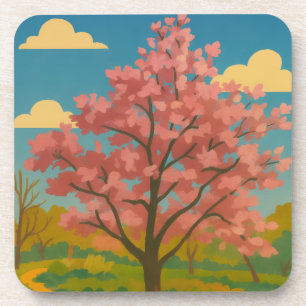 Posavasos Despertar de primavera - El paisaje de los árboles