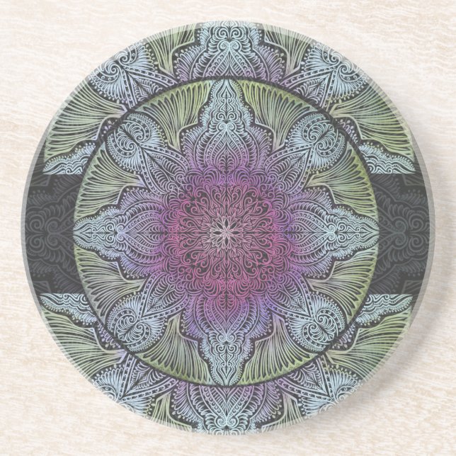 Posavasos Despertar Zen, reiki, curación, chakra (Frente)