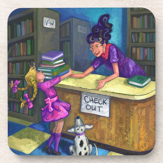 Posavasos Desproteger biblioteca (Frente)