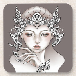 Posavasos Dessous de verre Déesse de la terre brun