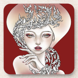 Posavasos Dessous de verre Déesse du feu rouge