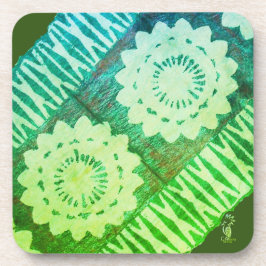 Posavasos Dessous de verre en plastique dur. TAPA Vert