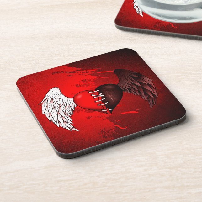 Posavasos Dessous-de-verre Mi-ange mi-démon (Lado Izquierdo)