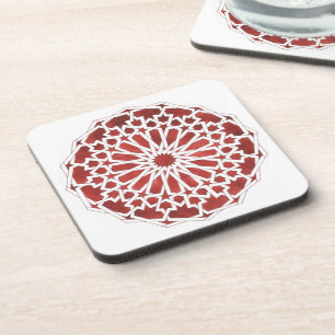 Posavasos Dessous de verre Mosaïque marocaine rouge ALCAZAR