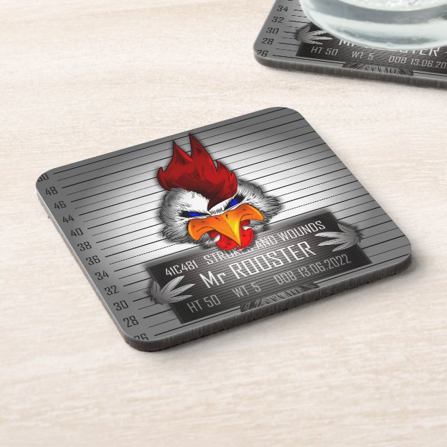 Posavasos Dessous-de-verre Sr. Rooster (Lado Izquierdo)