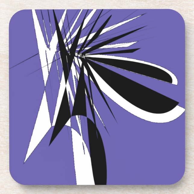Posavasos Dessous de Verre Violet au Design Graphique Modern (Frente)