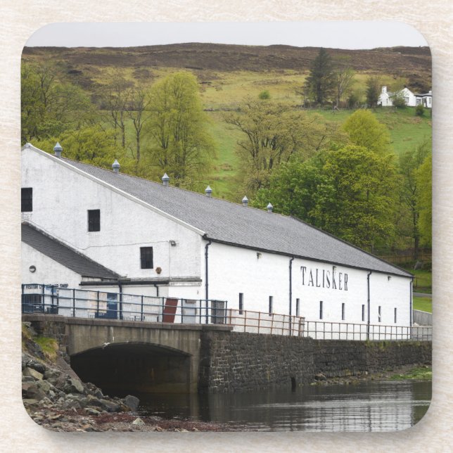 Posavasos Destilería de whisky talisker en Skye, Escocia (Frente)