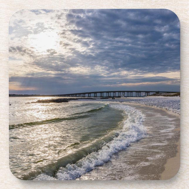 Posavasos Destin Florida Waves Waves Coasters Set (Frente)