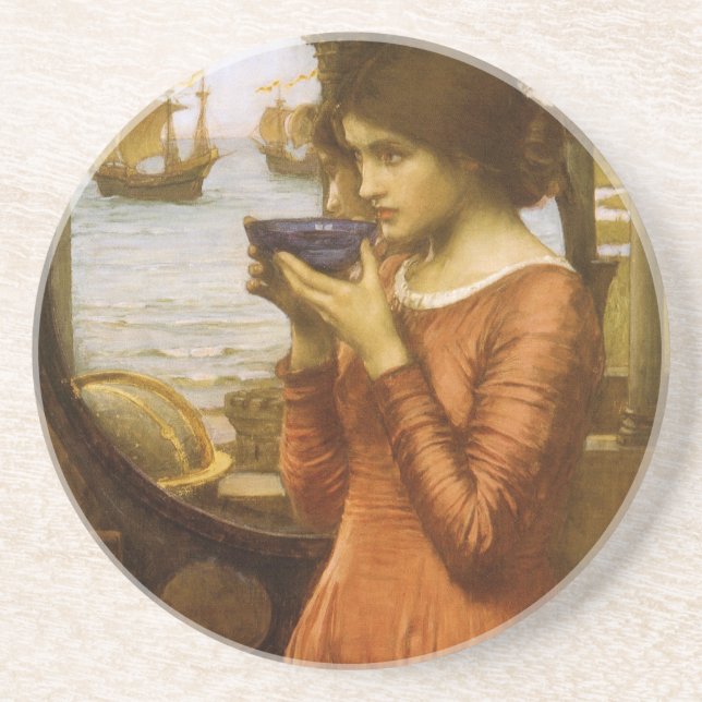 Posavasos Destino de John William Waterhouse (Frente)