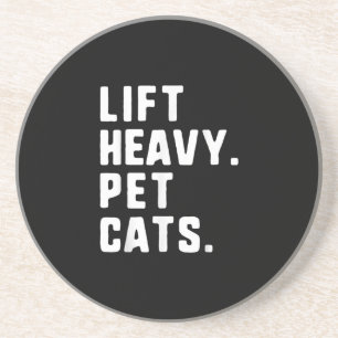 Posavasos Destitución de Levantamiento de gatos Mascotas pes