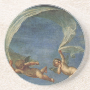Posavasos Detalle de ángeles de Adonis guiado por Cupidos po