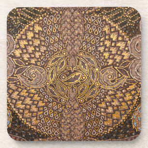 Posavasos Detalle de mosaico amarillo, Alemania