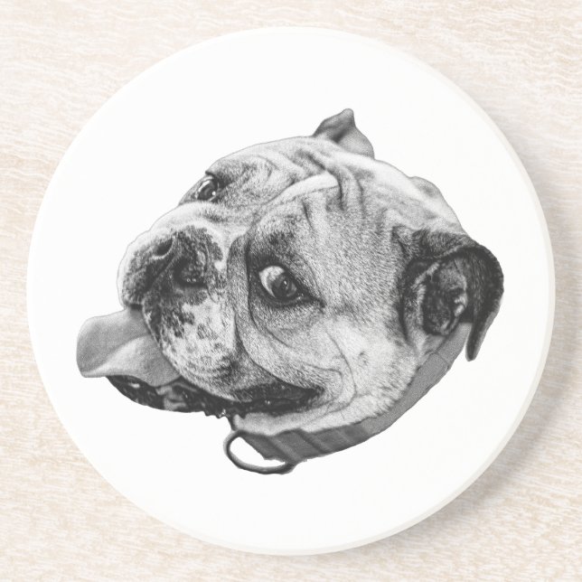 Posavasos Detalle sutil de mascota (Frente)