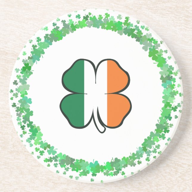 Posavasos Día de Irlanda Clover Saint Patrick (Frente)