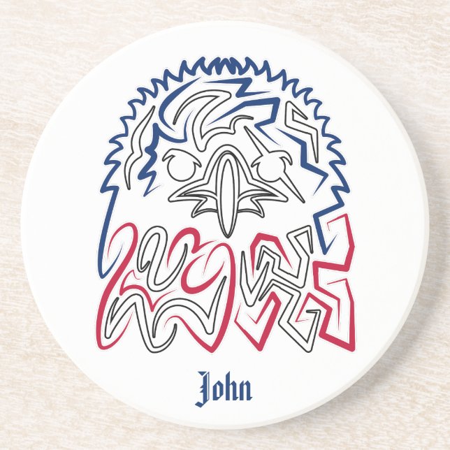 Posavasos Día de la Independencia Águila Americana (Frente)