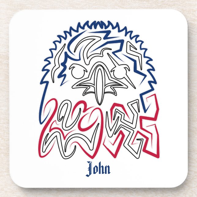 Posavasos Día de la Independencia Águila Americana (Frente)