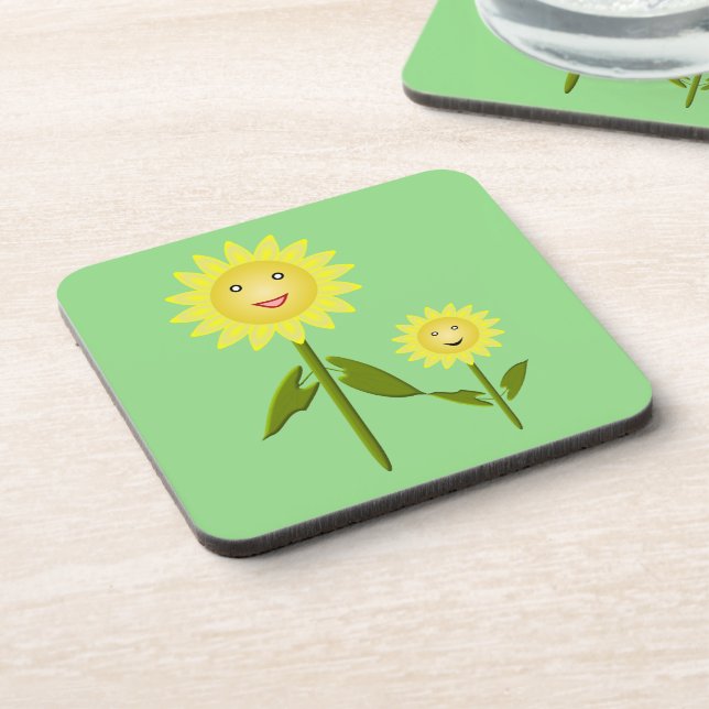 Posavasos Día de la Madre girasoles (Lado Izquierdo)