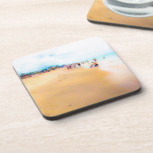 Posavasos Día de la niebla en la playa