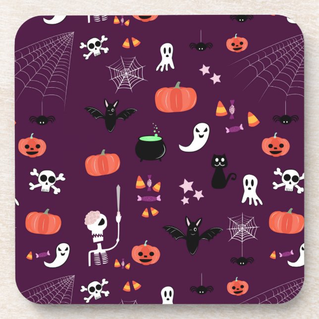Posavasos Día de las Brujas (Frente)