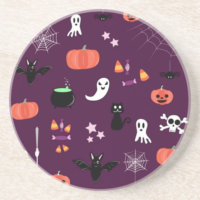 Posavasos Día de las Brujas (Frente)