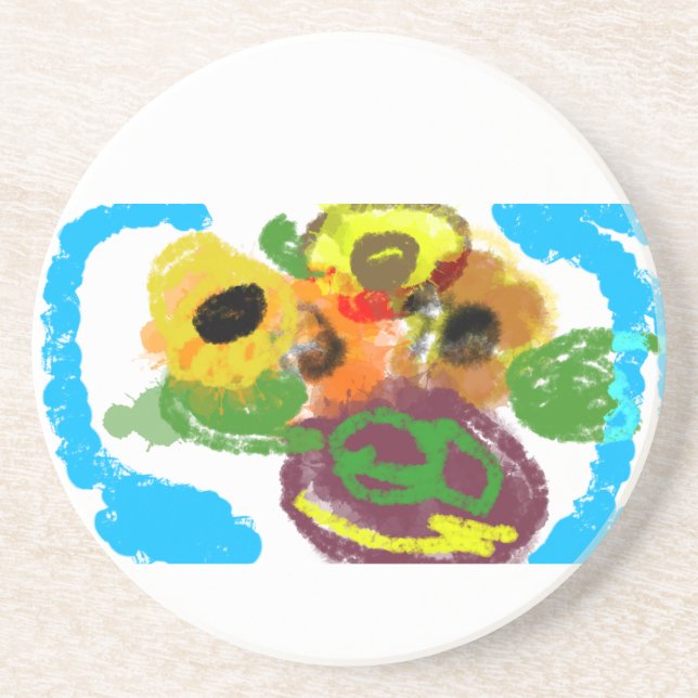 Posavasos Día de los girasoles (Frente)