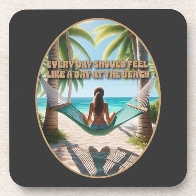 Posavasos Día de playa (Frente)