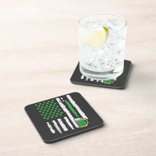 Posavasos Día de San Patricio Bandera de América Santo