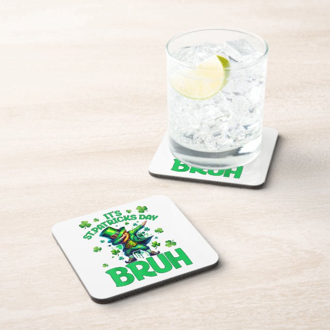 Posavasos Día de San Patricio Bruh (Lado Derecho)