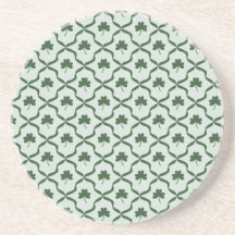Día de San Patricio Preppy Trébol de Cuadrícula de