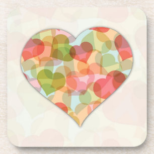 Posavasos Día de San Valentín feliz con los corazones