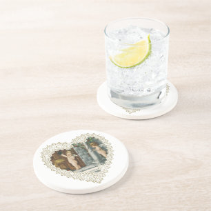 Posavasos Día de San Valentín Victoriano, Ángeles Antiguos c