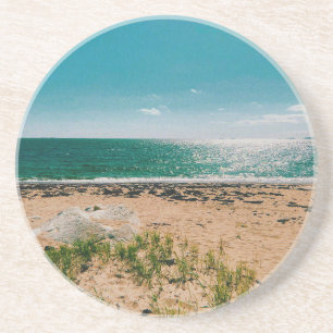 Posavasos Día de verano en la playa en el archipiélago sueco