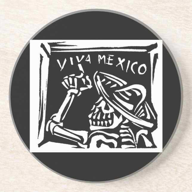 Posavasos Día de Viva México México "del muerto " (Frente)