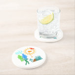 Posavasos Día del Golf<br><div class="desc">Una simple representación de un día de golf. Ideal para los que aman el golf o están involucrados en él. Palabras de personalizable como nombres y lemas.</div>