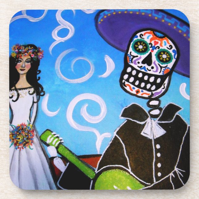 Posavasos Día del Mariachi de los prácticos de costa muertos (Frente)