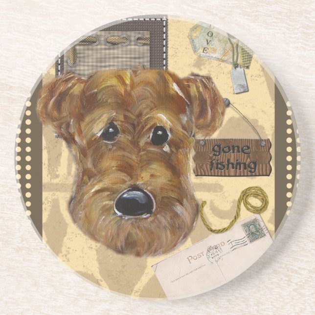 POSAVASOS DÍA DEL PADRE AIREDALE (Frente)