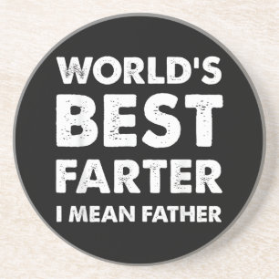 Posavasos Día del Padre Retro Papá El Mejor Flatulento Quier