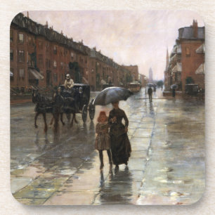 Posavasos Día lluvioso, Boston de Frederick Childe Hassam