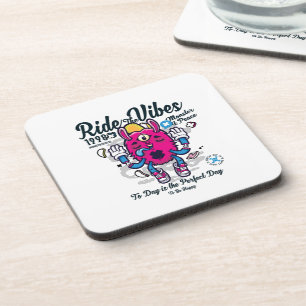 Posavasos Día perfecto para estar feliz   Monstruo gracioso 