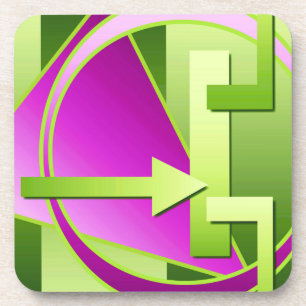 Posavasos "Diagrama de circuito" impresión de arte digital, 