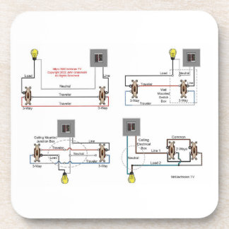 Posavasos Diagramas de interruptores de 3 vías para electric