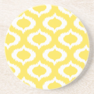 Posavasos Diamantes amarillos modernos de Ikat