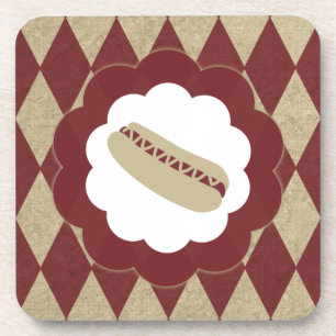 Posavasos diamantes de perros calientes