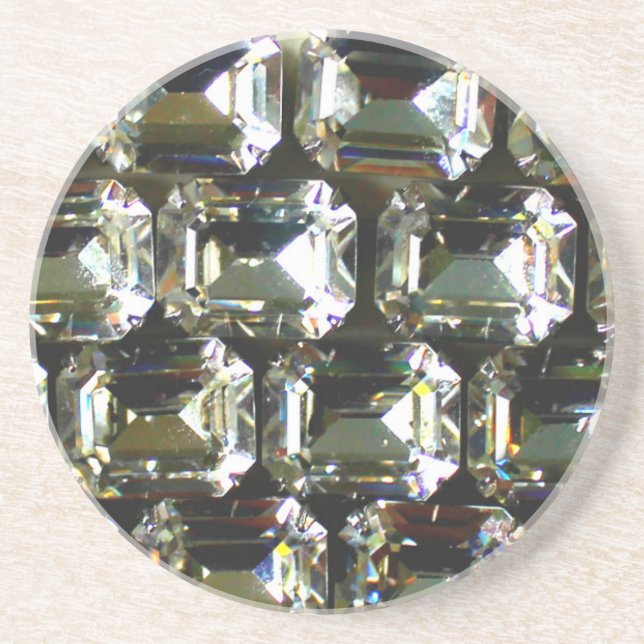 Posavasos Diamantes, elegantes piedras preciosas (Frente)
